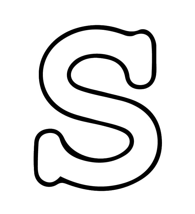 Abeceda písmeno S omalovánka