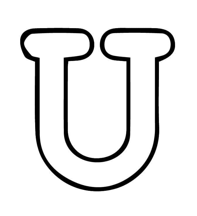 Abeceda písmeno U omalovánka
