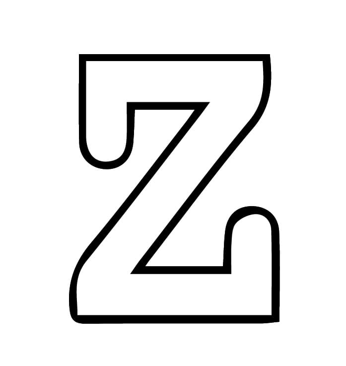 Abeceda písmeno Z omalovánka
