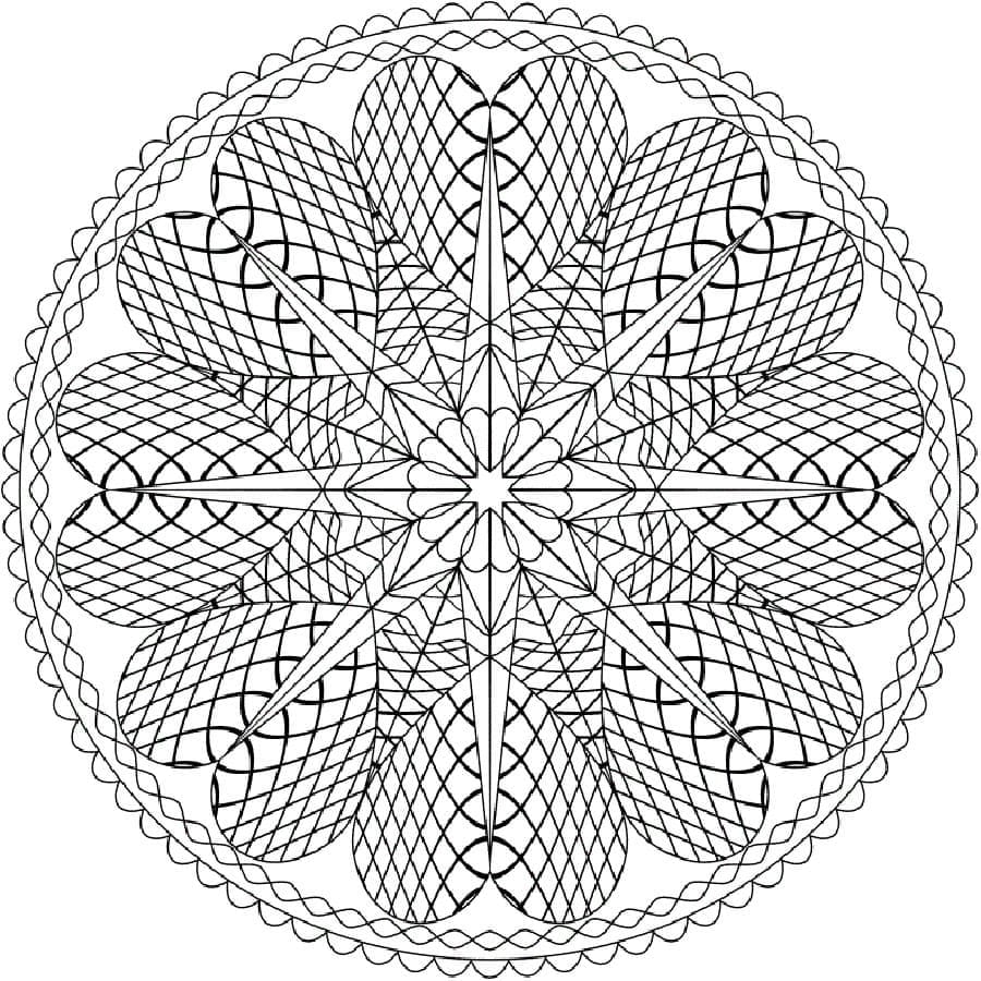 Abstraktní (3) omalovánka