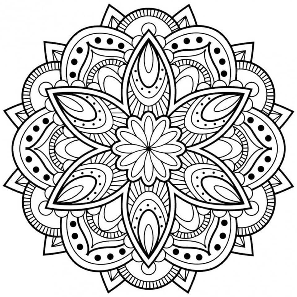 Abstraktní Zdarma Tisknutelný omalovánka