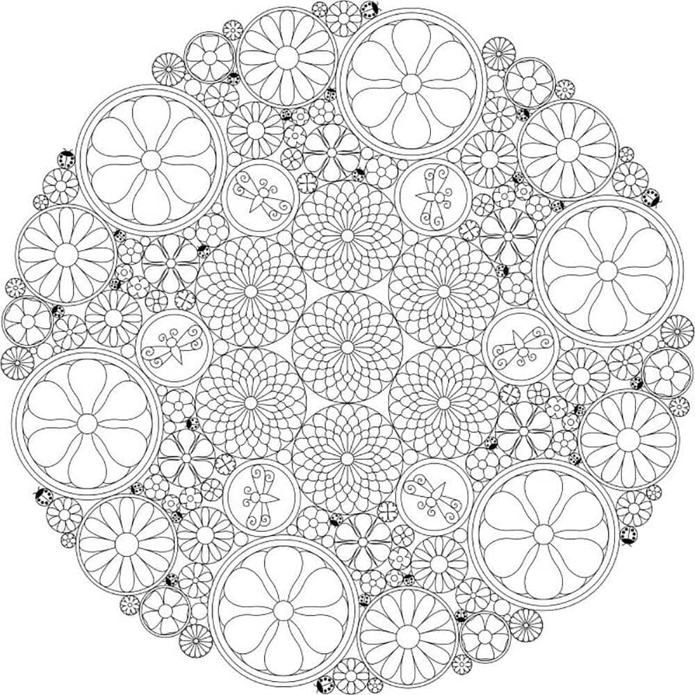 Abstraktní Zdarma pro Dospělé omalovánka