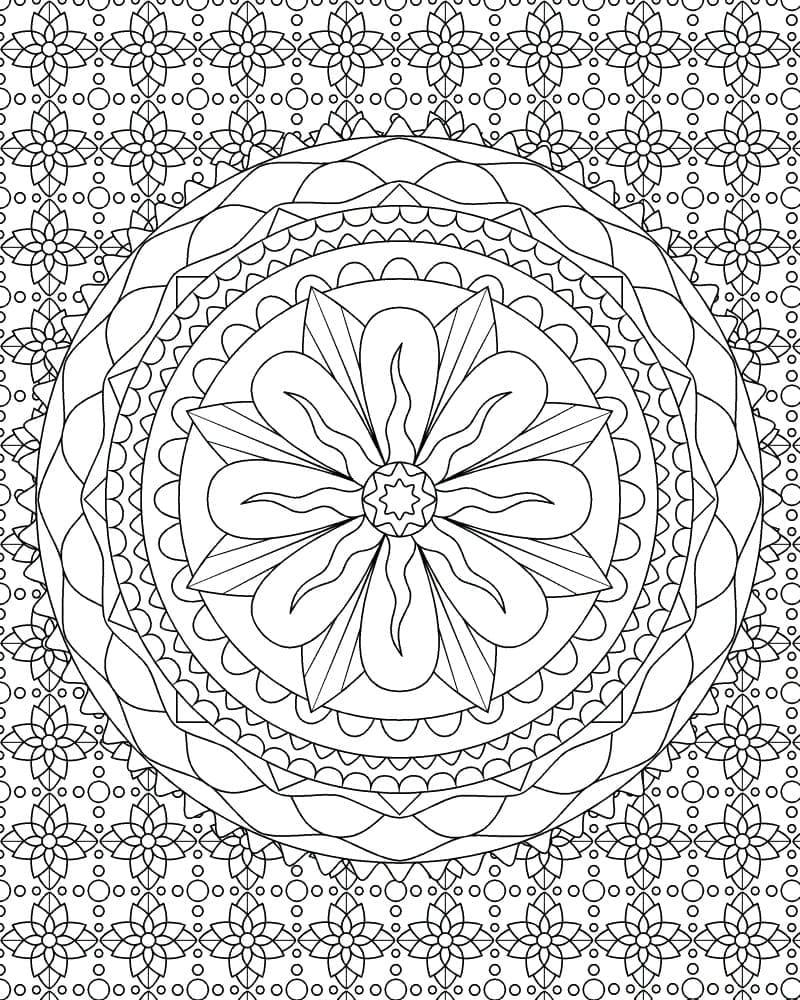 Abstraktní k Vymalování omalovánka