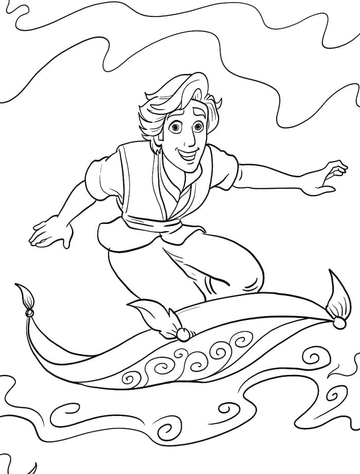 Aladin pro 2leté Děti omalovánka