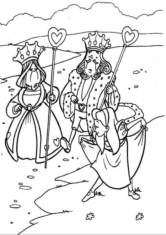 Alenka v říši divů Vymalovatelné pro Děti omalovánka