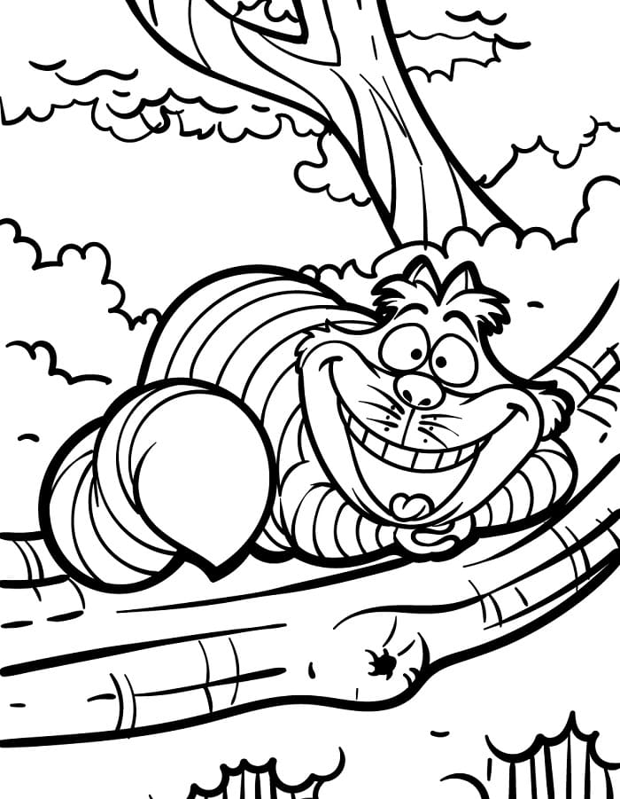 Alenka v říši divů Zdarma pro Děti omalovánka