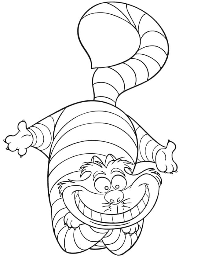 Alenka v říši divů pro 5leté Děti omalovánka