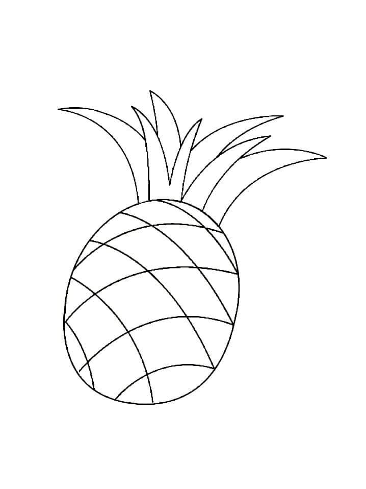 Ananas (1) omalovánka