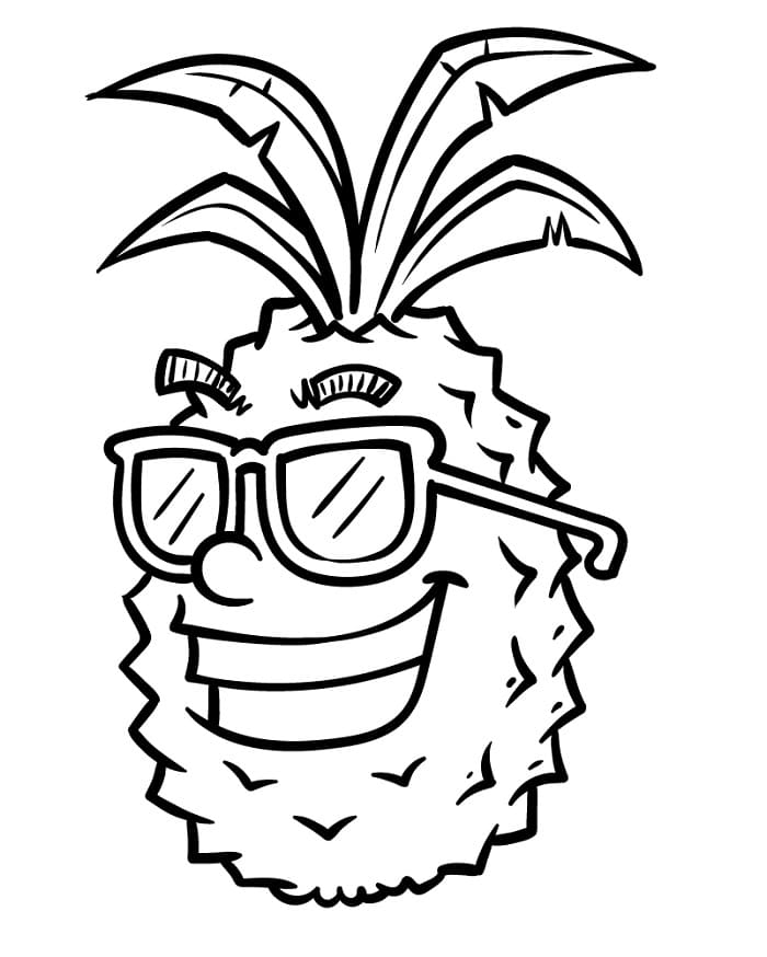 Ananas Obrázek omalovánka