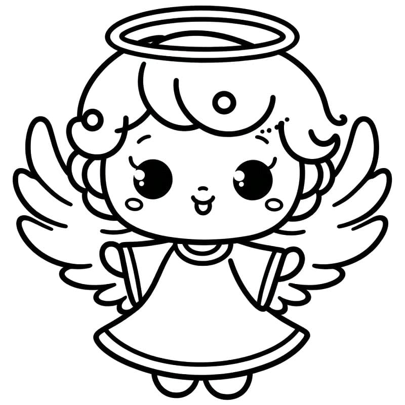 Anděl k Tisku omalovánka