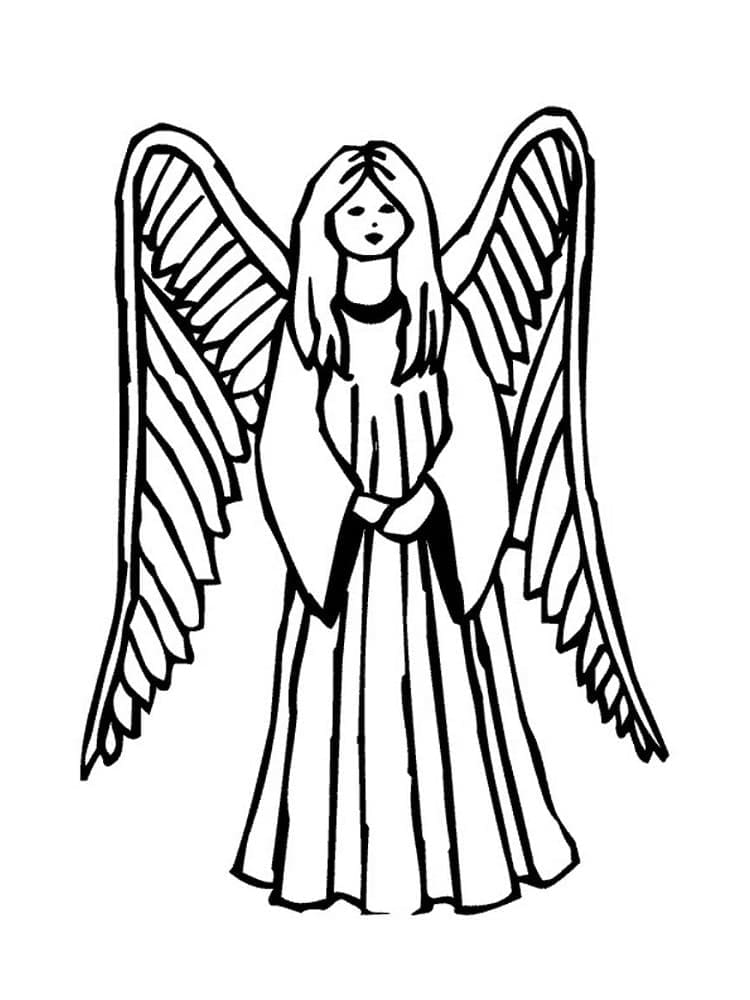 Anděl pro Děti omalovánka