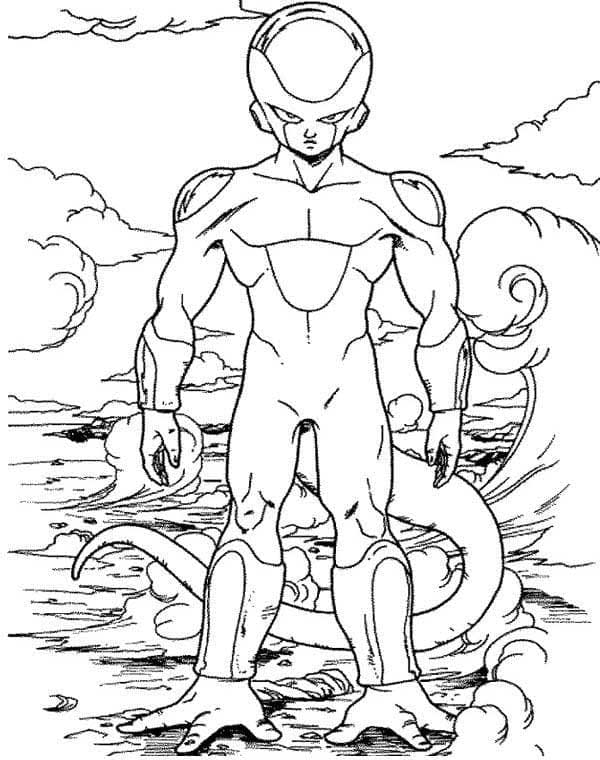 Anime Dragon Ball Z omalovánka