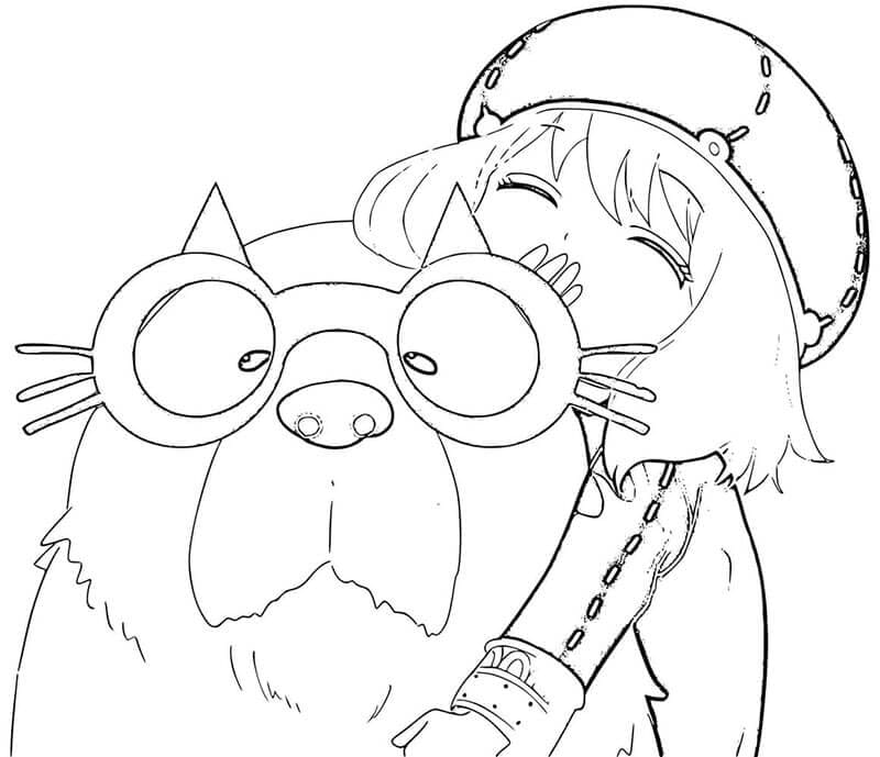 Anime Spy x Family omalovánka