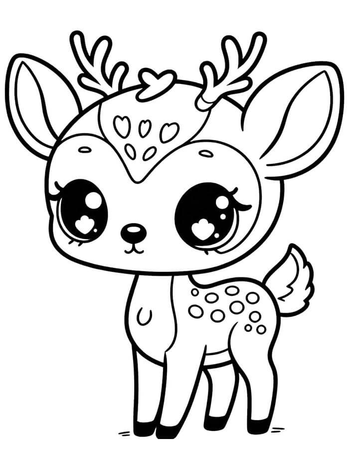 Animovaná Jelen omalovánka