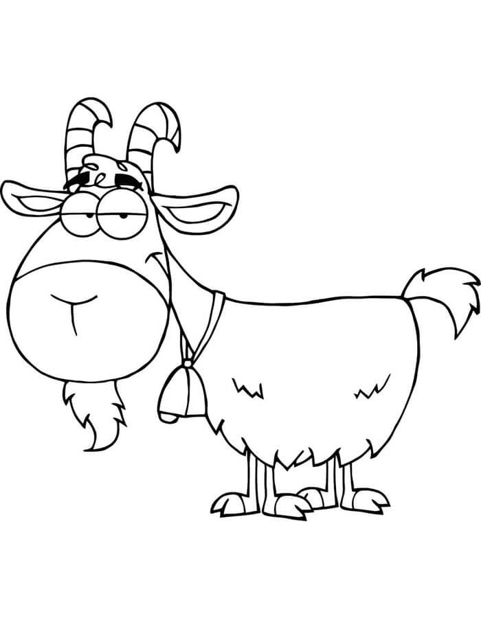 Animovaná Koza omalovánka