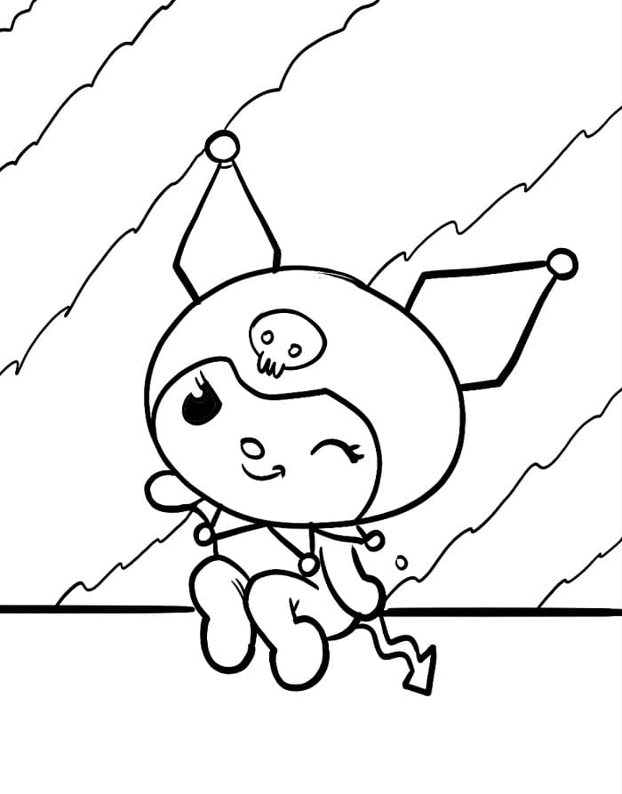 Animovaná Kuromi omalovánka