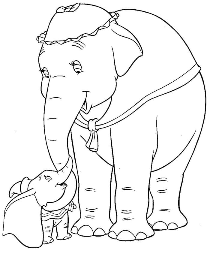 Animovaný Dumbo omalovánka