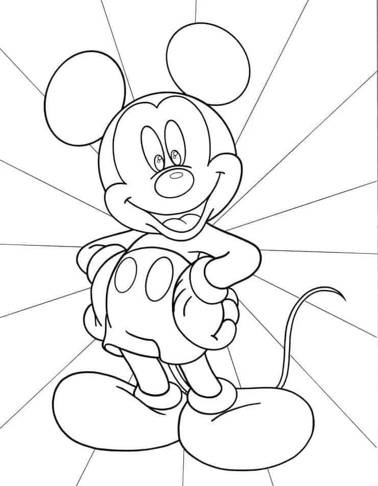 Animovaný Mickey Mouse omalovánka