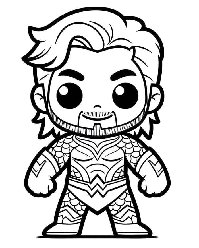 Aquaman Zdarama omalovánka