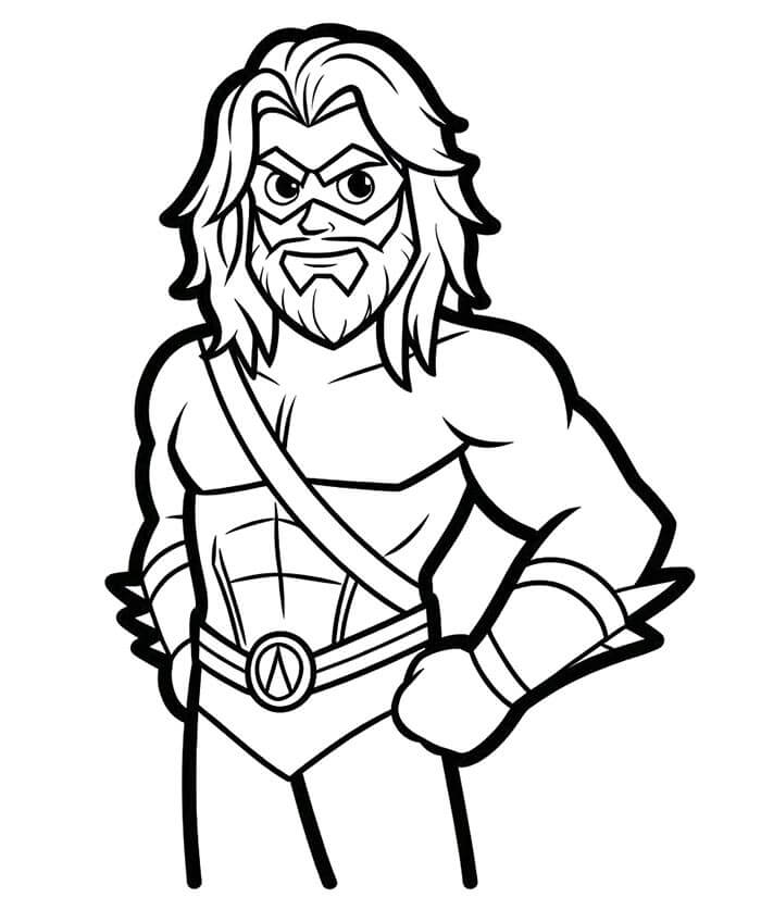 Aquaman k Tisku omalovánka