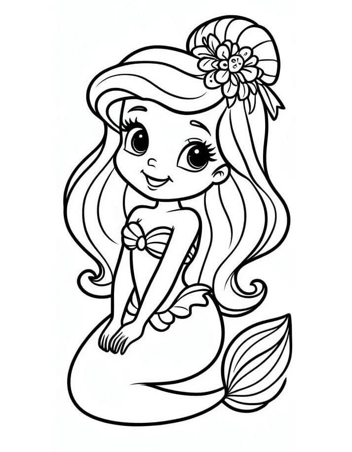 Ariel Tisknutelný pro Děti omalovánka