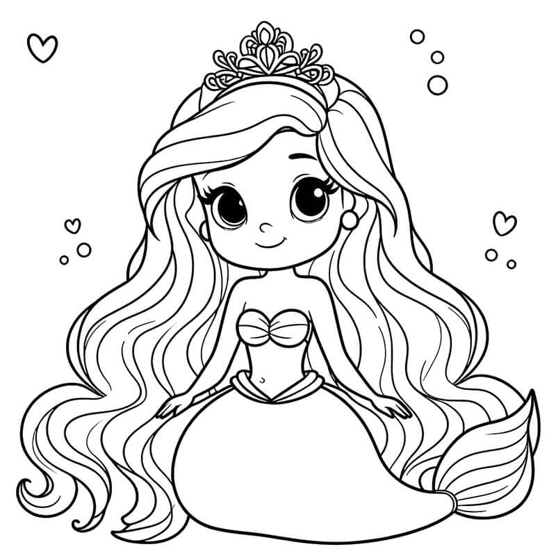 Ariel Zdarma Tisknutelný omalovánka