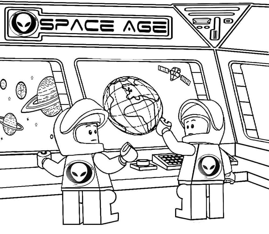 Astronaut k Tisku omalovánka