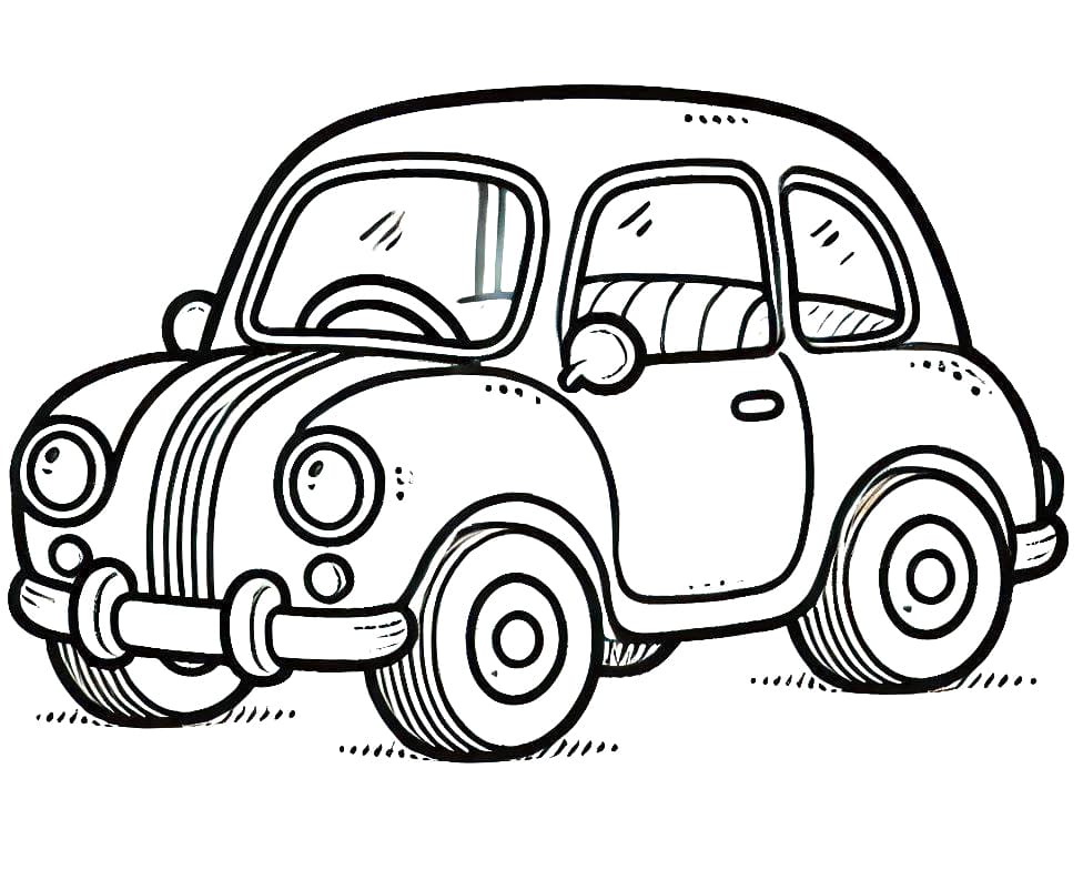 Auto Vymalovatelné pro Děti omalovánka