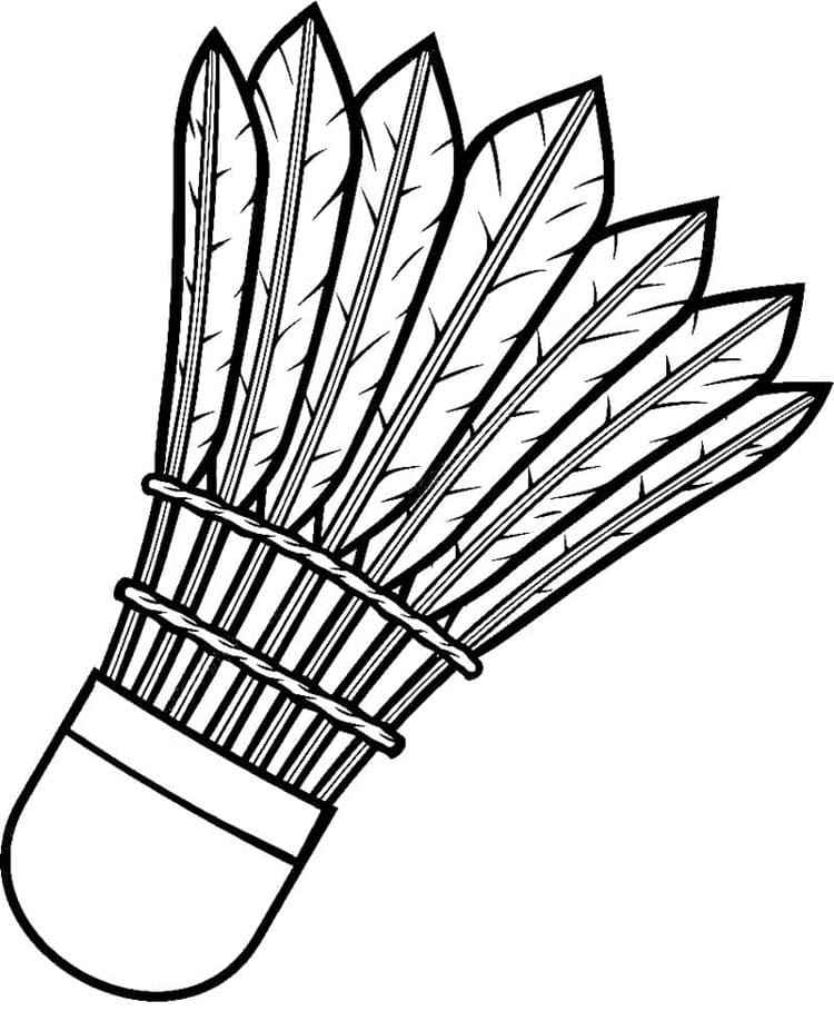 Badminton Tisknutelný pro Děti omalovánka