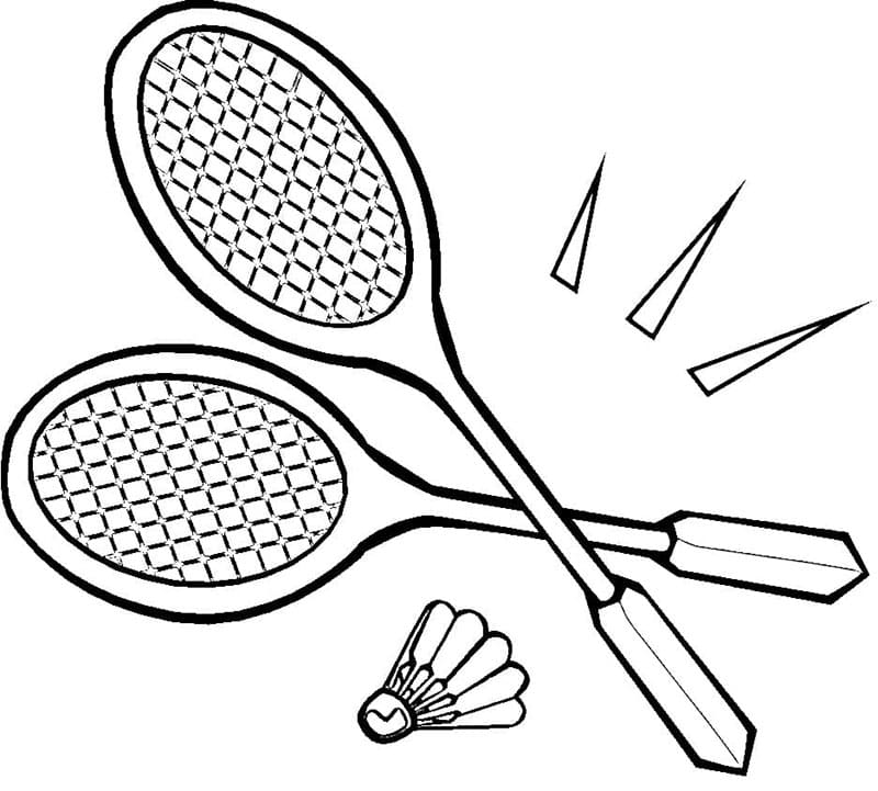 Badminton k Tisku omalovánka