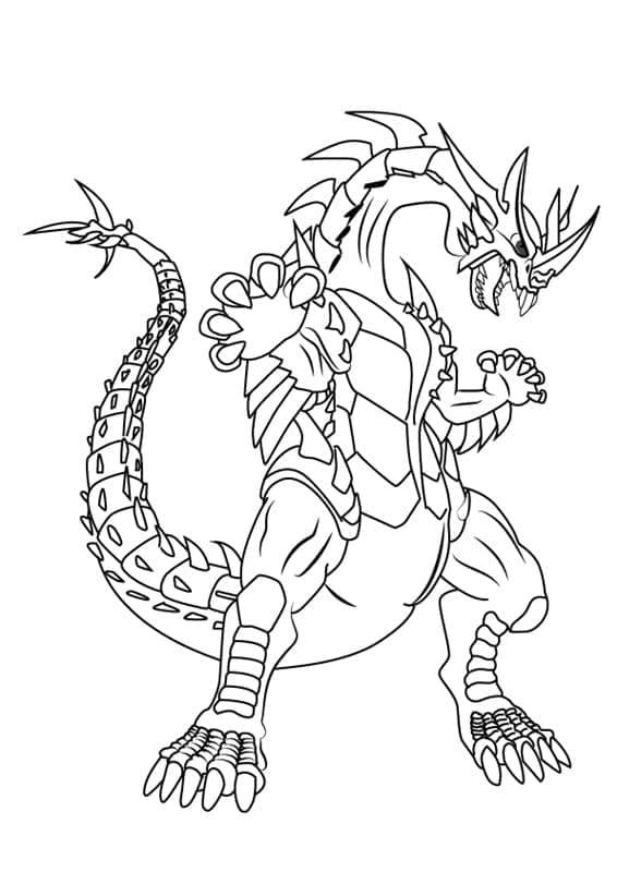 Bakugan Anime omalovánka