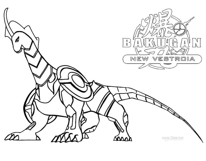 Bakugan Tisknutelný pro Děti omalovánka