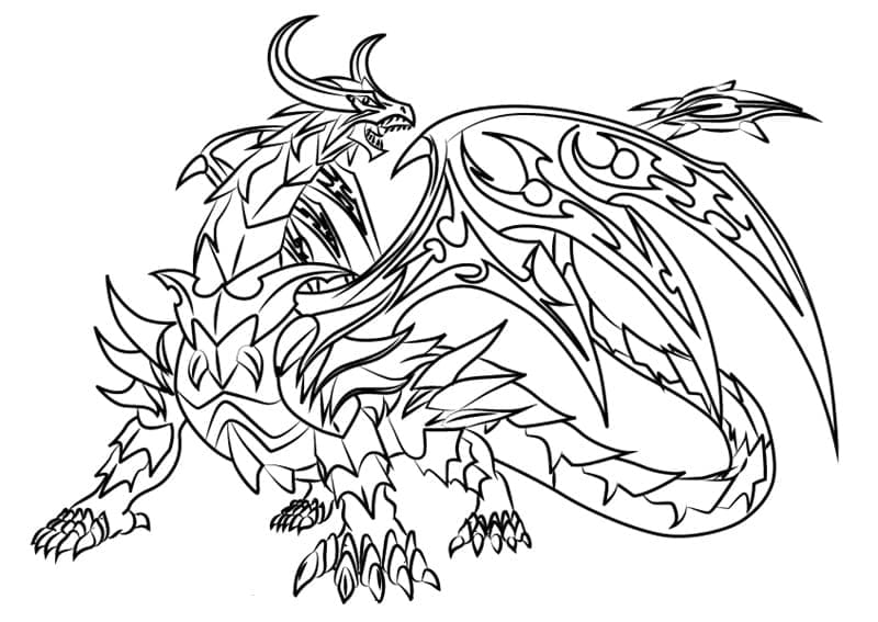 Bakugan k Vymalování omalovánka