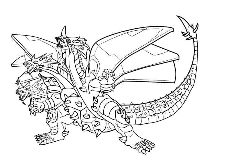 Bakugan pro 1leté Děti omalovánka