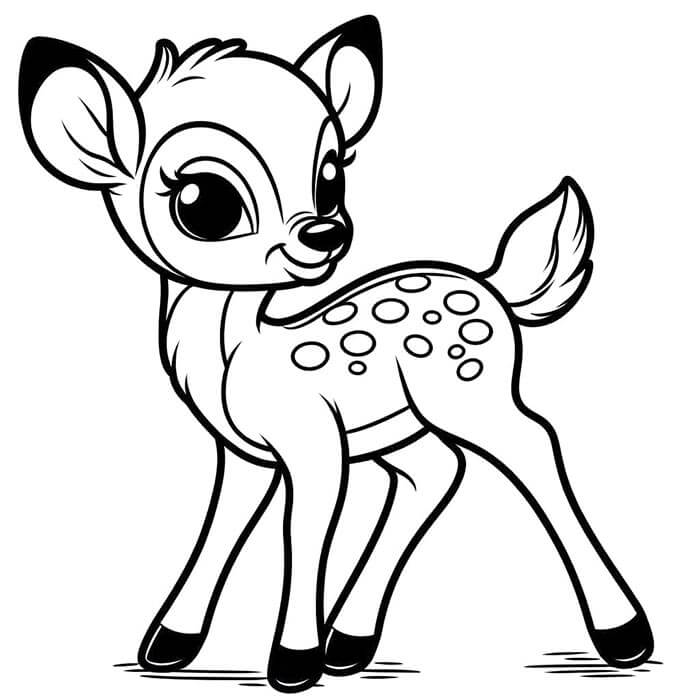 Bambi Disney omalovánka