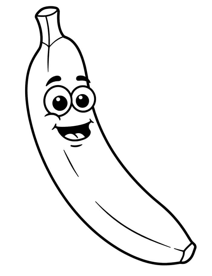 Banán Zdarama omalovánka