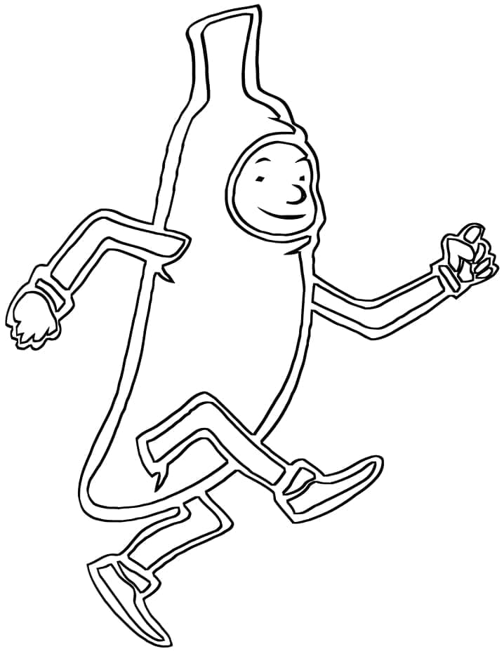 Banán pro 2leté Děti omalovánka