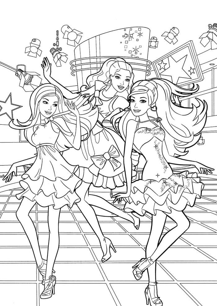 Barbie pro Děti omalovánka