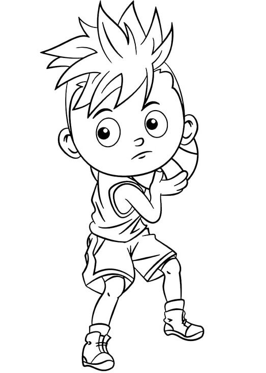 Basketbal Zdarama omalovánka