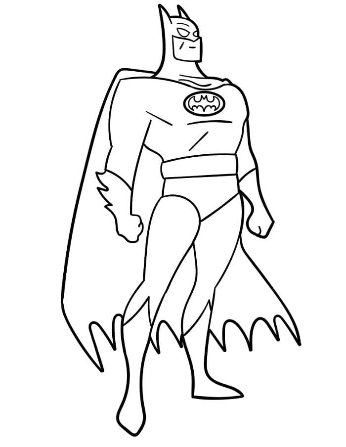 Batman Tisknutelný Zdarma omalovánka