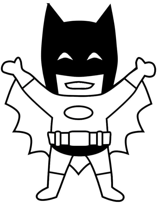 Batman Zdarma omalovánka