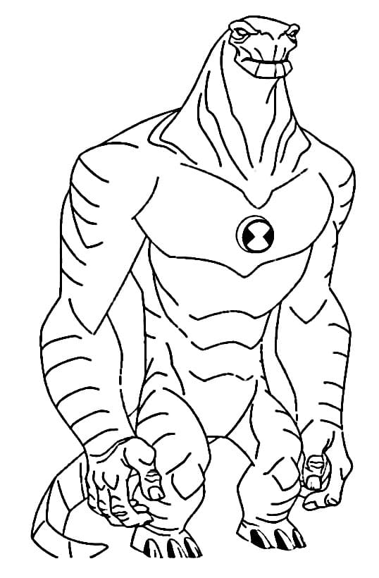 Ben 10 Tisknutelný omalovánka