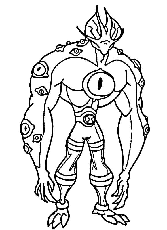 Ben 10 Zdarma Tisknutelný omalovánka