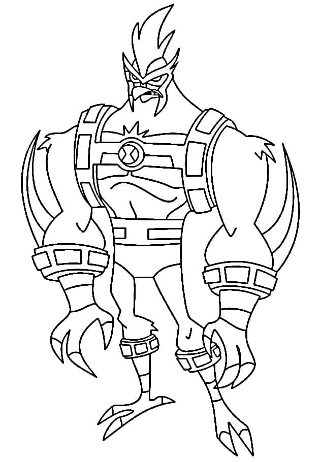 Ben 10 k Tisku omalovánka