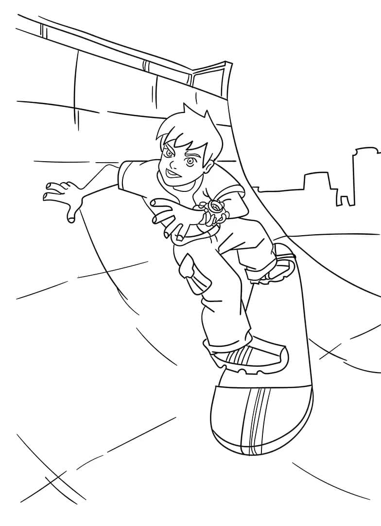 Ben 10 pro 4leté Děti omalovánka