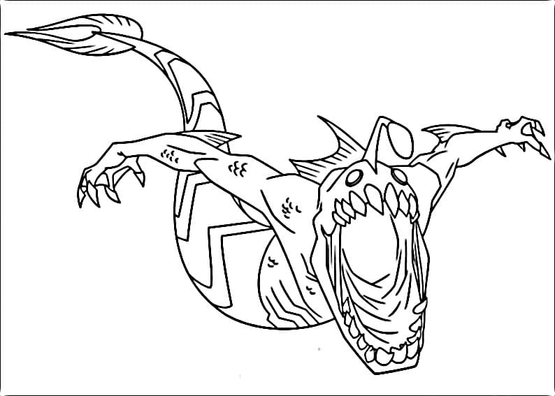 Ben 10 pro Děti omalovánka