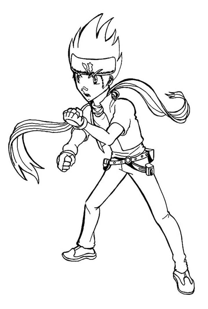 Beyblade Tisknutelný Zdarma omalovánka