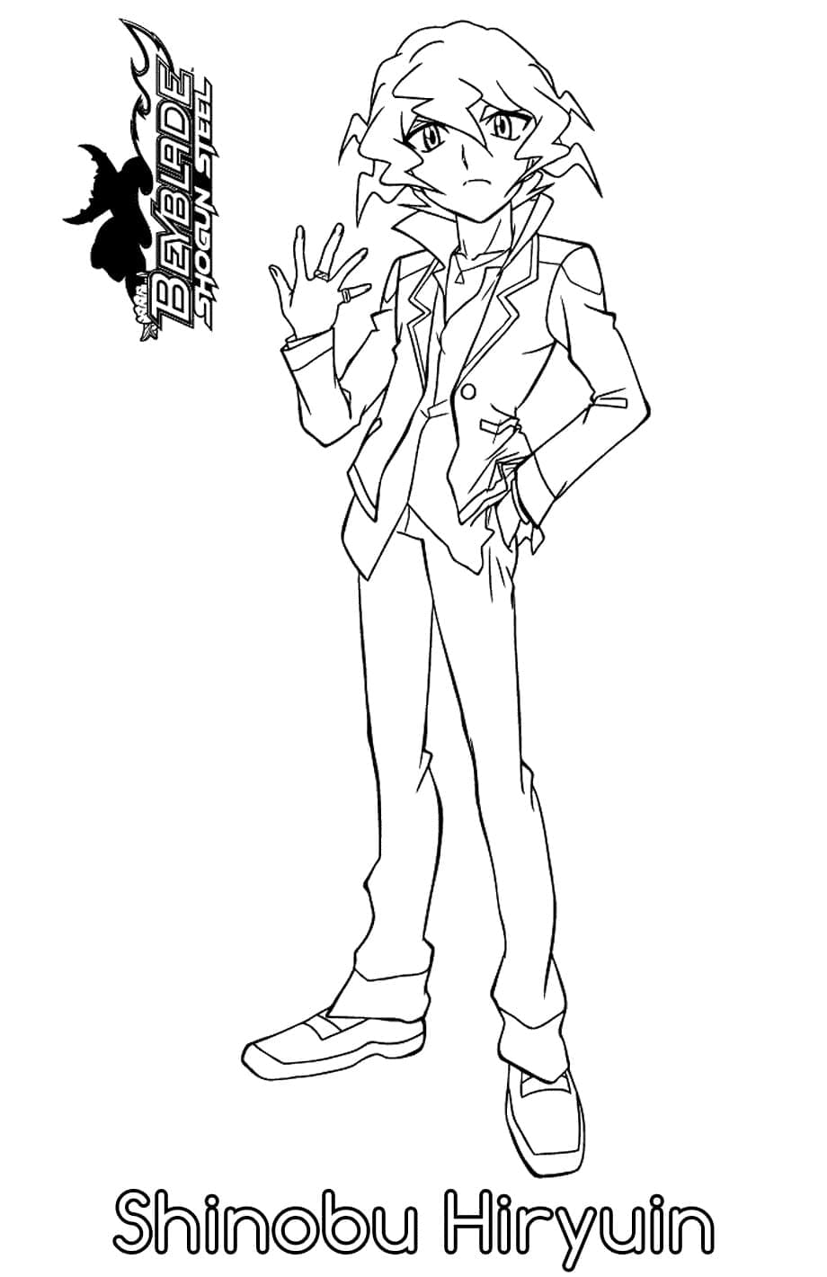 Beyblade pro Děti omalovánka