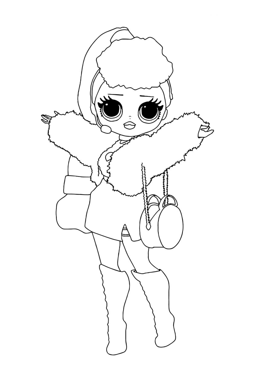 Big Sister Lady Diva LOL OMG omalovánka