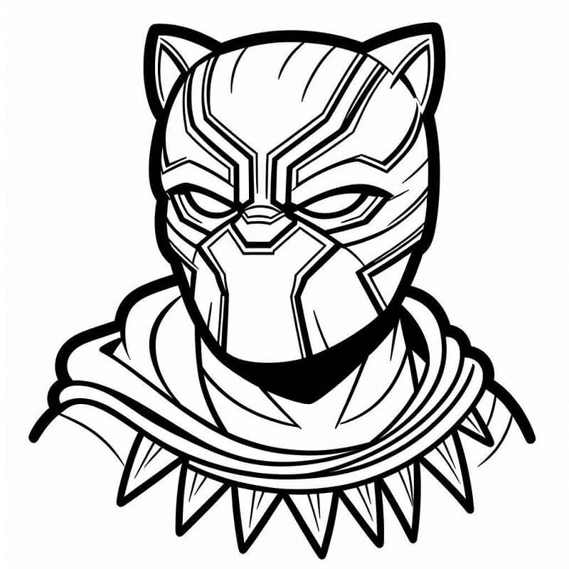 Black Panther Superhrdina omalovánka